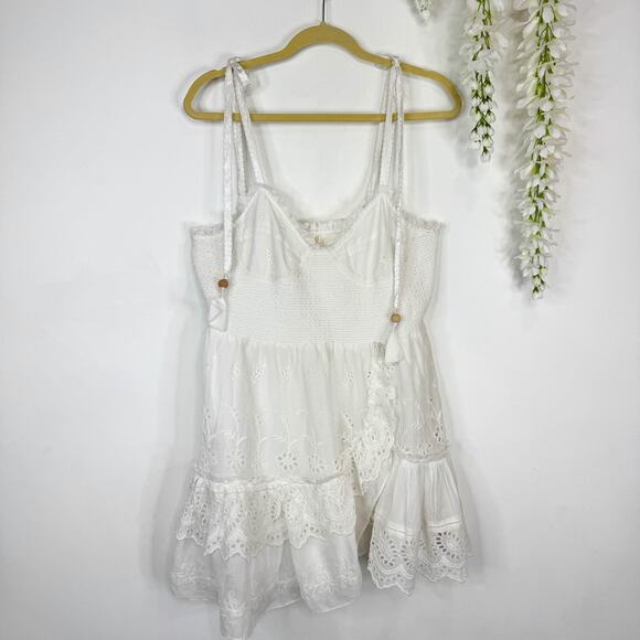 NWT LOVESHACKFANCY Olani Dress Ivory cottagecore sundress coquette 3064 - Picture 4 of 12